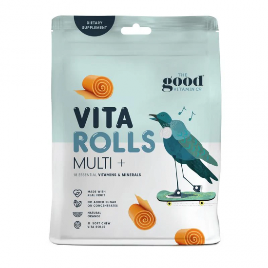 The Good Vitamin CO 儿童多维水果卷 8只装 橙子味 保质期2027.12 The Good Vitamin CO 儿童多维水果卷 8只装 橙子味 保质期2027.12